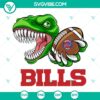 Buffalo Bills dinosaur themed SVG design for instant download, perfect for fans of the football team.