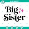 Promotion from big sister to twice with "Big Sister Promoted to Big Sister SVG" clipart - perfect for new baby announcements. Download now for Cricut!