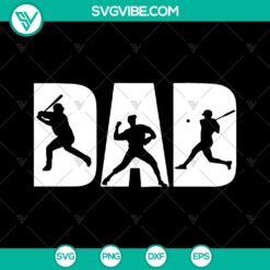 Baseball Dad SVG Design | Father's Day Gift Idea | Cut Files for Cricut