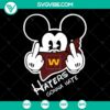 Washington Football Team SVG with Mickey Mouse design for NFL Sport Logo fans, ideal for Super Bowl project.