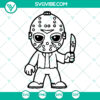 Jason Voorhees horror and Halloween SVG Cricut files ideal for spooky crafts. Instant download for DIY projects.