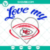Kansas City Chiefs football SVG logo, NFL team design for instant download.