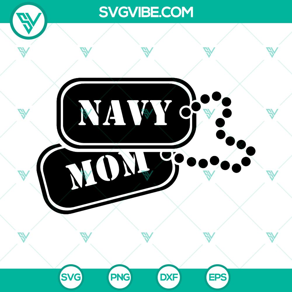mockup-869325759.jpg Navy mom dog tags SVG clipart design for Cricut, 175 cut files - instant download.
