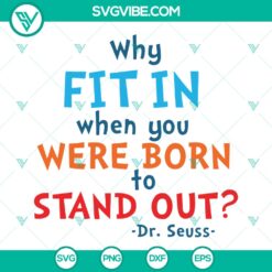 Dr Seuss Quotes SVG | Cat In The Hat Design - Instant Download