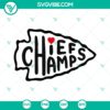 Chiefs Champs Super Bowl 2021 SVG for Cricut & Silhouette - Instant Download, ideal for crafting projects.
