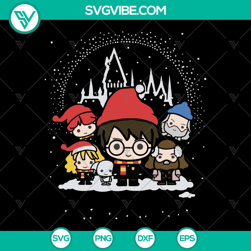 mockup-872790012.jpg Harry Potter Christmas SVG with Winter Tree & Lights design for instant download. Ideal for holiday crafts and décor.