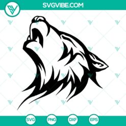Howling wolf SVG cut files, design 232 clipart for Cricut & CNC crafting.
