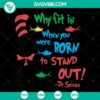 Born to Standout SVG files for Silhouette & Cricut - Instant Download, unique and eye-catching design for crafting projects.