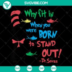 Born to Standout SVG Files For Silhouette &amp; Cricut - Instant Download