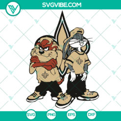 Looney Tunes Hip Hop New Orleans Saints SVG digital design for NFL football team logo and gifts, vibrant and unique graphic.