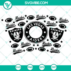 Las Vegas Raiders Starbucks Wrap SVG - Football Sport Design