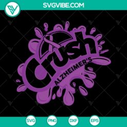 Alzheimer &amp; Cancer Survivor Awareness Ribbon SVG - Instant Download