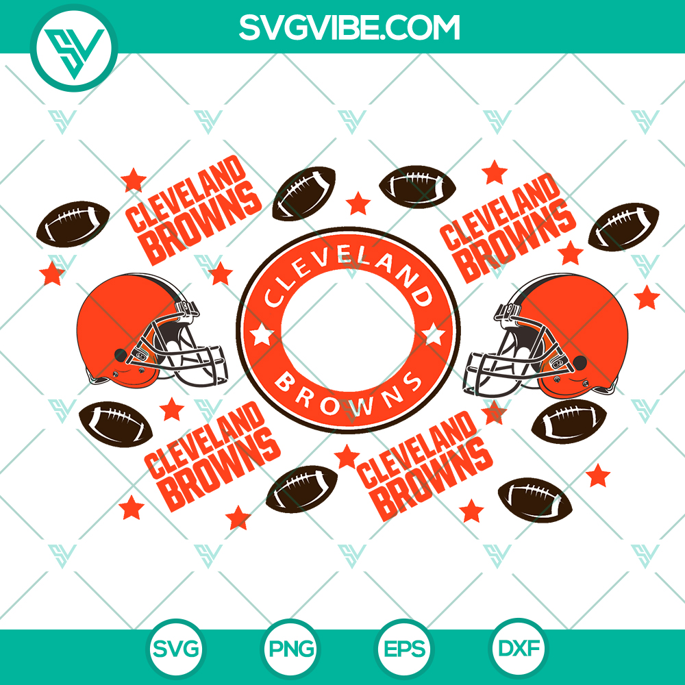 mockup-891146445.jpg Cleveland Browns football team logo wrap SVG for Starbucks cup, instant download. Perfect for fans!