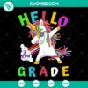 Dabbing unicorn SVG PNG cut file, perfect for second grade back to school projects.