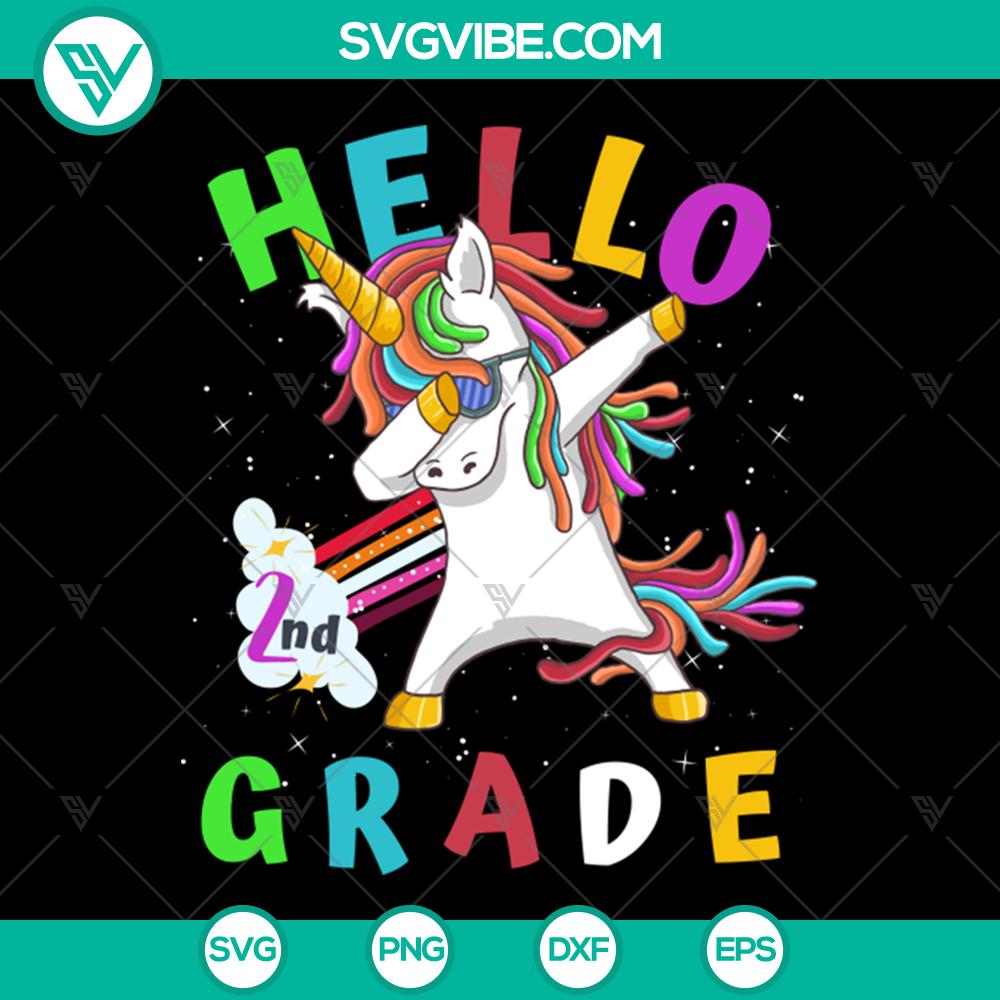 mockup-901733290.jpg Dabbing unicorn SVG PNG cut file, perfect for second grade back to school projects.