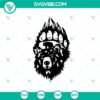 Bear head SVG cut file, perfect bear clipart for Cricut and Silhouette machines, ideal for crafting projects.