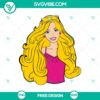 Barbie hair style SVG cut file featuring trendy fashion design for free download.