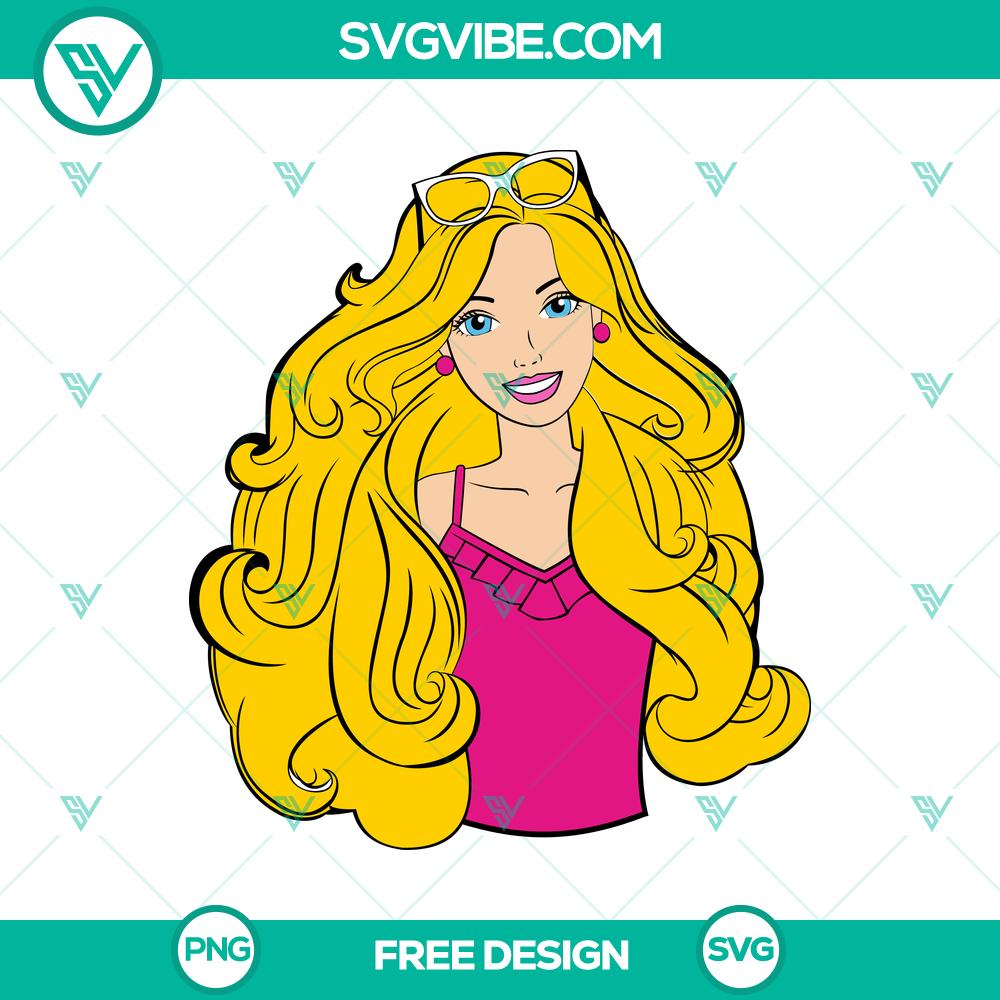Barbie Hair Style SVG Cut File – Free Trendy Fashion Design Barbie hair style SVG cut file featuring trendy fashion design for free download.