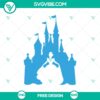 Cinderella Castle SVG cut file with intricate fairytale kingdom design, ideal for DIY crafts or digital projects. Free download available.