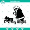 Kneeling Santa and Baby Jesus in O Holy Night Scene SVG Bundle perfect for Christmas crafts. Instant download.