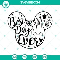 Disney trip t-shirt design SVG featuring Best Day Ever Halloween theme for Mickey's Not So Scary Halloween Party.