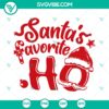 Santa's Favorite Ho SVG for Christmas party, instant download. Festive Santa design with bold typography. Perfect for holiday crafting.