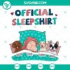 Custom Dog Official Sleepshirt design with a PNG format, perfect for instant download. Ideal for dog lovers.