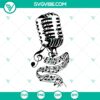 Music microphone SVG cut file for Cricut, designed for Silhouette machines, perfect for crafting and projects.