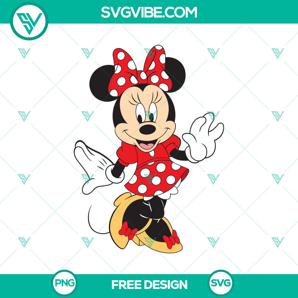 Minnie Mouse SVG Cut File – Free Cute Disney Character Design Free Minnie Mouse SVG Cut File - Adorable Disney Character Design, perfect for crafting projects.