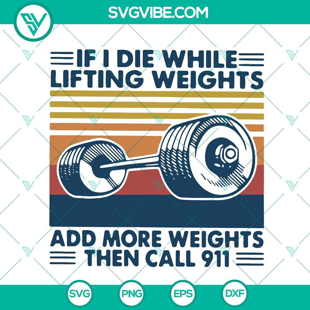 mockup-930008552.jpg "If I Die While Lifting Weights SVG - Humorous gym club design cut files with funny joke. Perfect for fitness enthusiasts."