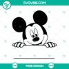 Mickey Mouse Monogram SVG Cut File for Free – Customizable Disney Design with iconic cartoon character ears and initials.