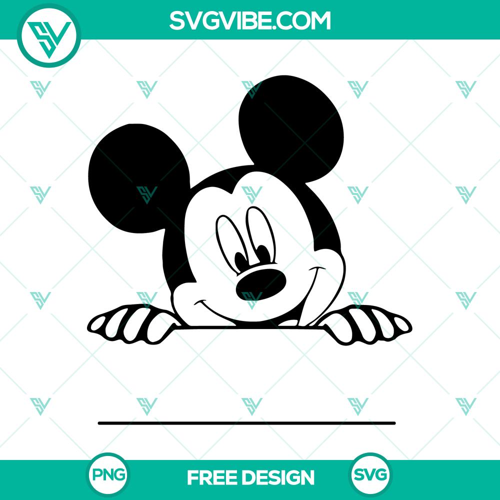 Mickey Mouse Monogram SVG Cut File – Free Customizable Disney Design Mickey Mouse Monogram SVG Cut File for Free – Customizable Disney Design with iconic cartoon character ears and initials.