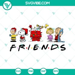 Peanuts Gang Christmas Friends Movie Design - Snoopy Charlie Brown Funny - Instant Download