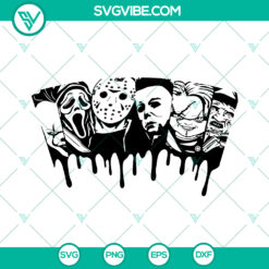 Horror movie Starbucks Halloween cold cup DIY Venti SVG for instant download - spooky design for Halloween lovers.