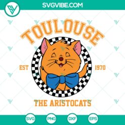 Disney Toulouse &ndash; The Aristocats Est. 1970 SVG DXF EPS PNG