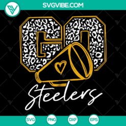 Sport SVG: Go Steelers Football Cheerleader Fan Bundle - Instant Download