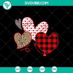 Valentines Day Heart Leopard Buffalo Plaid Arrow Svg Cut Files