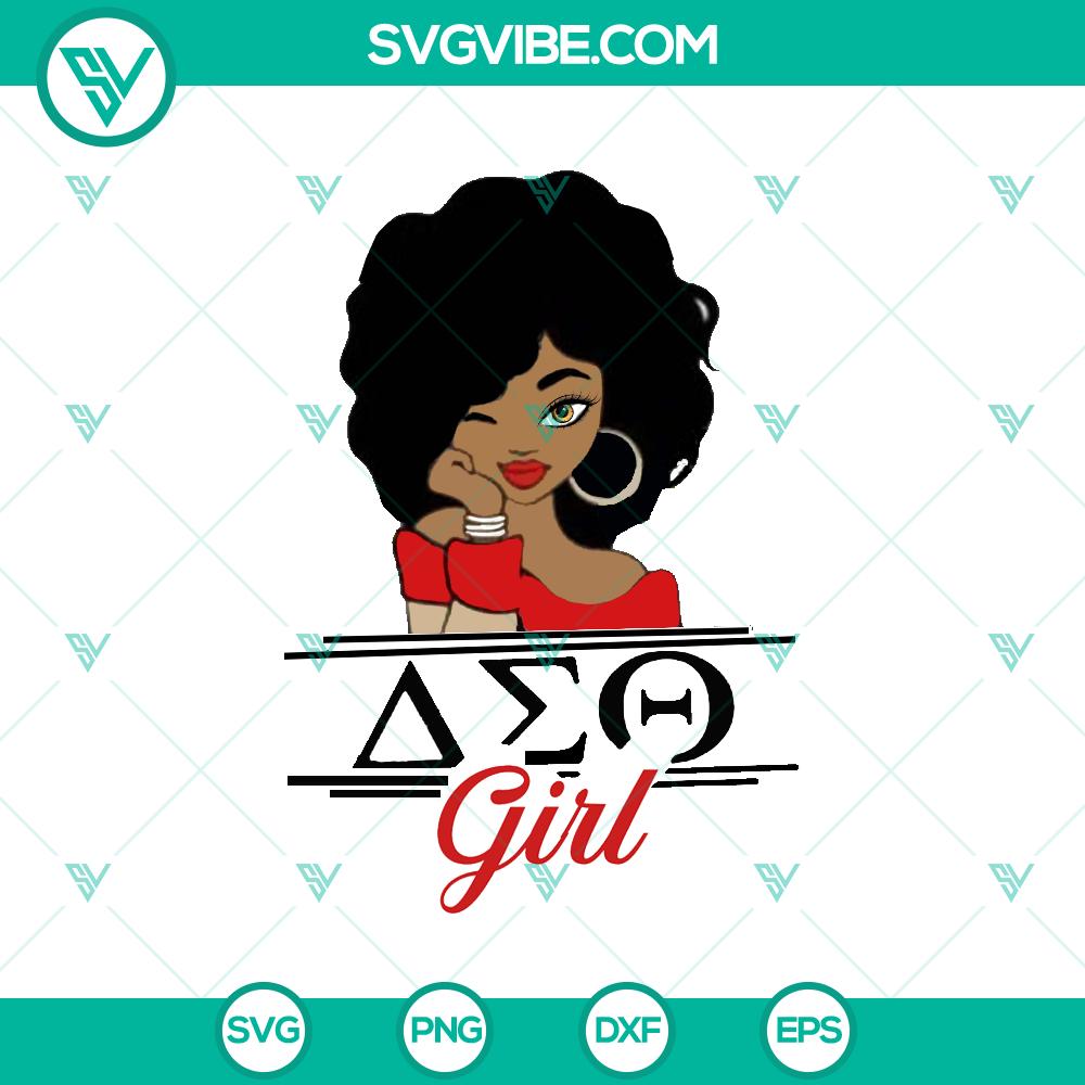 mockup-949403151.jpg Delta Sigma Theta SVG featuring a Sorority Sister and Afro Woman design, perfect for crafting projects.