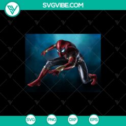 Spider Man Iron Spider portrait illustration in SVG format, perfect for instant download.
