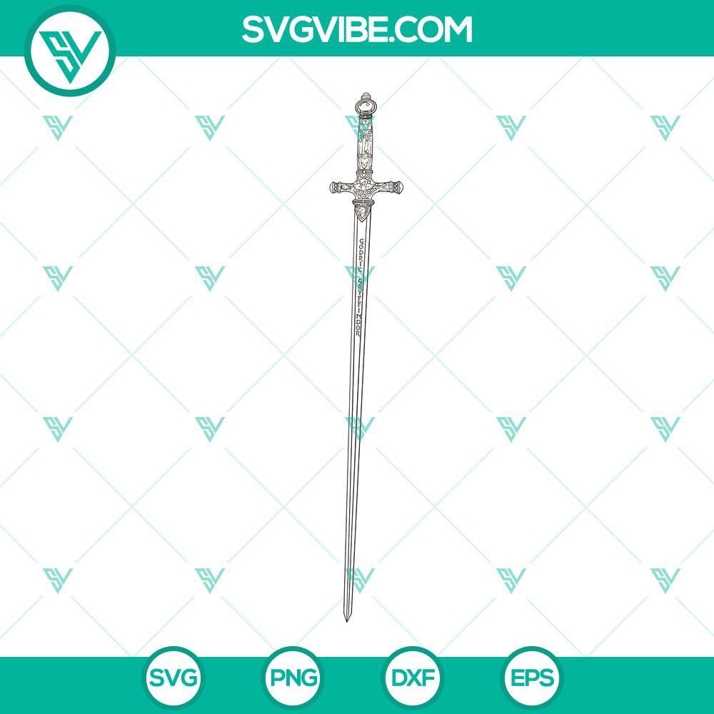 mockup-957903059.jpg Gryffindor sword SVG vector outline, ideal as a Harry Potter cut file. Perfect for HP fans and craft projects.