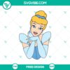Cinderella SVG cut file featuring a free classic Disney princess design. Perfect for crafting projects.