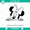 Free Minnie Mouse Monogram SVG Cut File for personalized designs perfect for crafts and DIY projects.