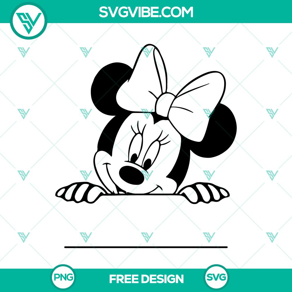 Minnie Mouse Monogram SVG Cut File – Free Personalized Design Free Minnie Mouse Monogram SVG Cut File for personalized designs perfect for crafts and DIY projects.