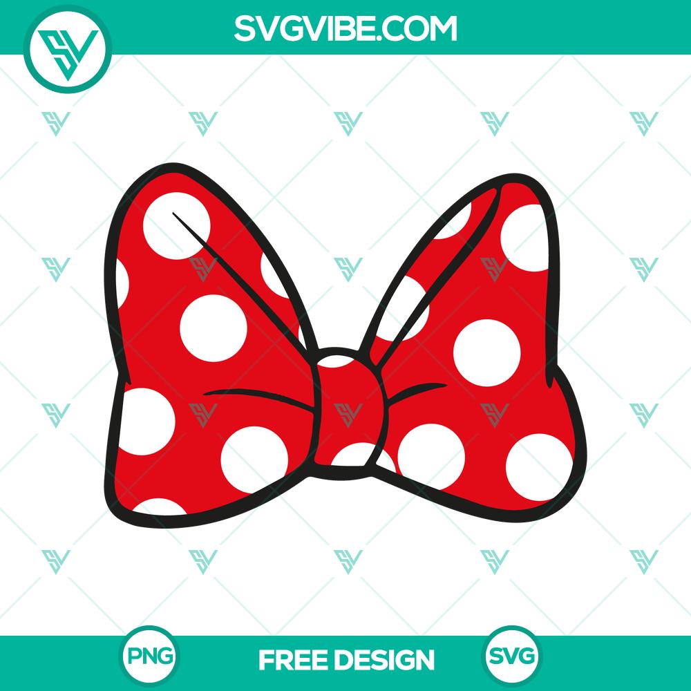 Minnie Mouse Bow SVG Cut File – Free Adorable Bow Design Free Minnie Mouse bow SVG cut file with adorable design, perfect for crafting projects.