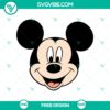 Free Mickey Mouse Head SVG cut file, classic Disney design with iconic mouse ears and features. Perfect for Disney fans.