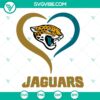 Jacksonville Jaguars Heart NFL SVG design, perfect for instant download. Great for sports fans and crafting projects.