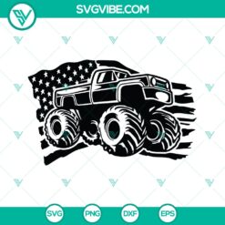 Us Monster Truck SVG | Off-Road Extreme Rides Cutting Files - Instant Download