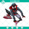 Spider Man Miles Morales SVG with instant download, featuring vector files for digital use.