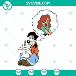 Max Roxanne Cricut Files Cartoon Valentines Day Love Family Goofy Disney SVG Design Download