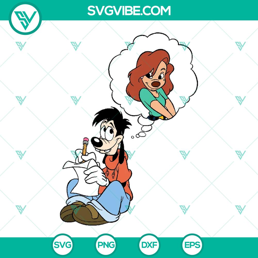 mockup-983667417.jpg Max and Roxanne from Disney's Goofy movie in a Valentine's Day themed design, perfect for Cricut, featuring love and family nostalgia.